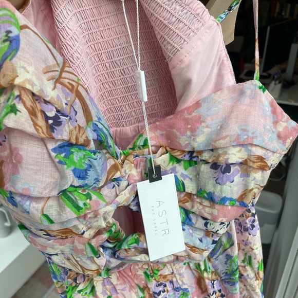NWT Astr the Label Floral MIDI Dress! Never been worn! - Picture 7 of 7